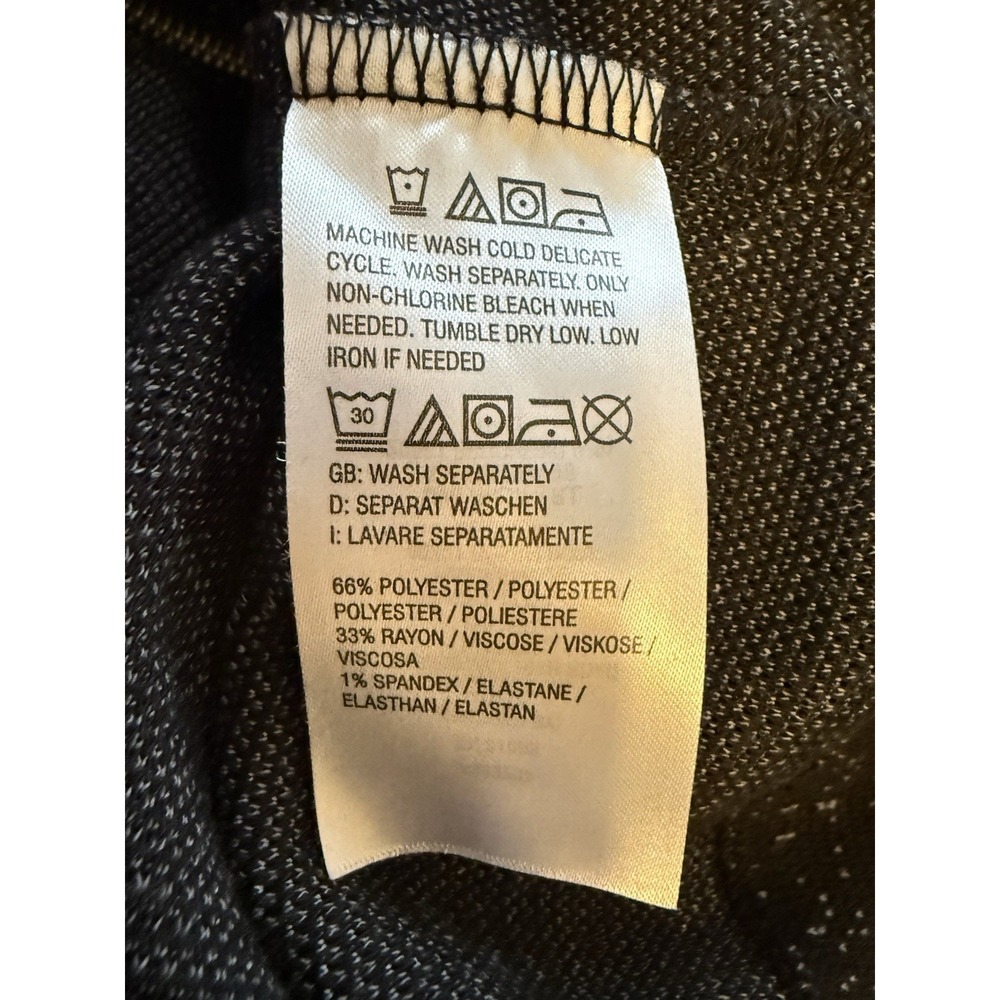 Denim & Co. Active Plaid Jacquard Zip Front Bomber Jacket Black Size Medium - Picture 5 of 6